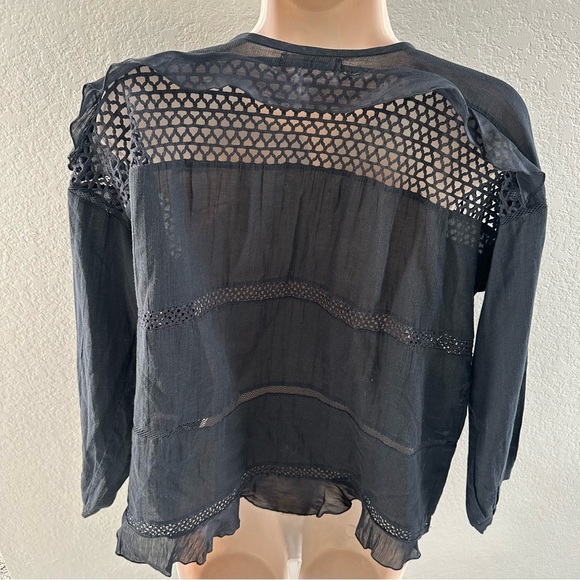Isabel Marant Etoile Black Button Up Blouse - Picture 5 of 9
